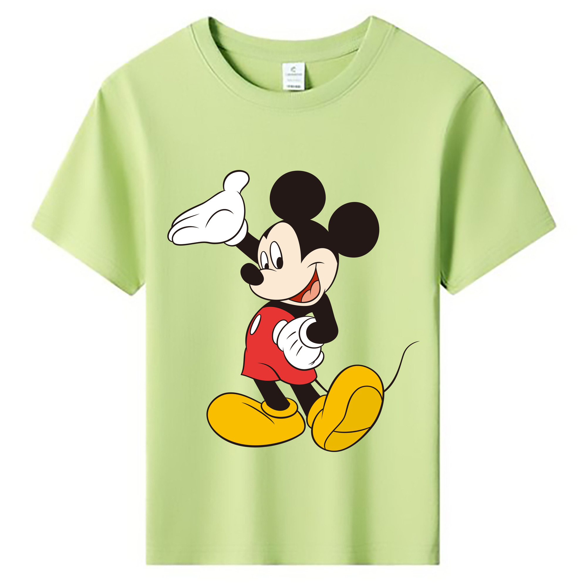 ミッキーマウス Mickey Mouse 綿100％キッズTシャツ（フロントプリント）